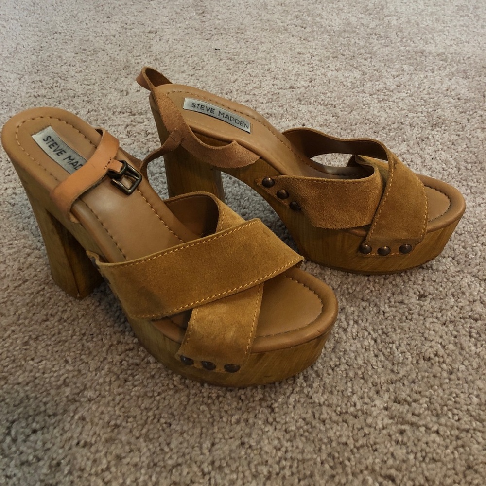 Steve Madden wooden heels